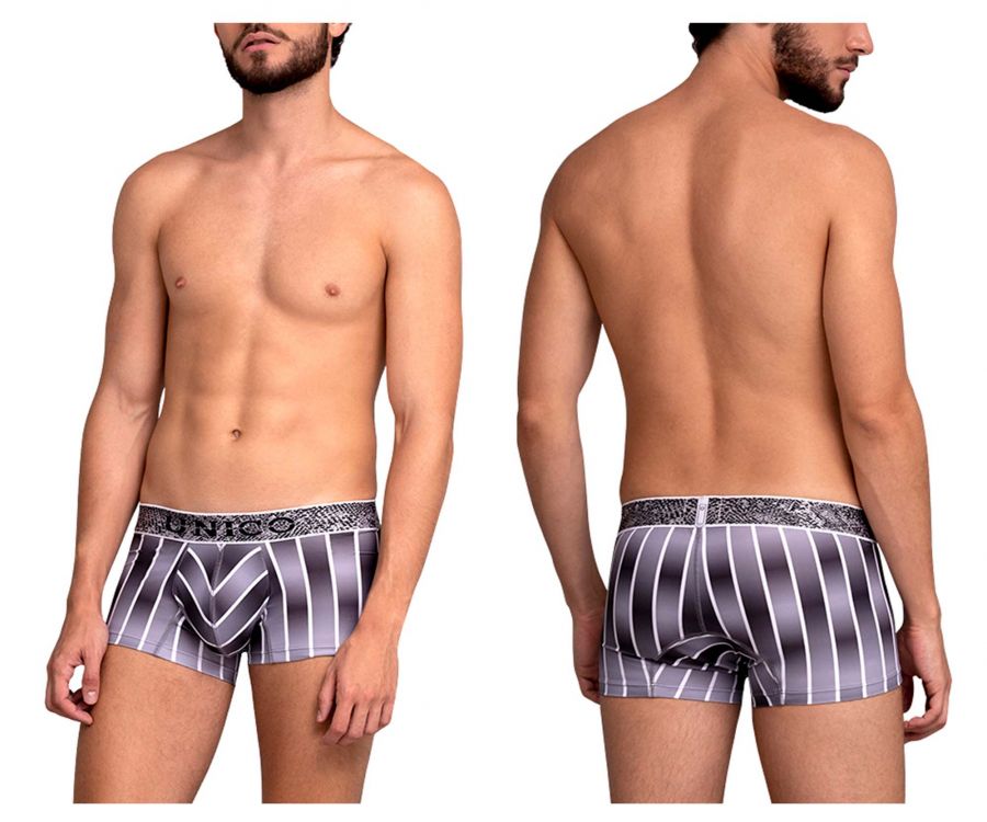 Unico 21070100121 Stripy Trunks Color 63-Gray - DealByEthan.gay loves Unico