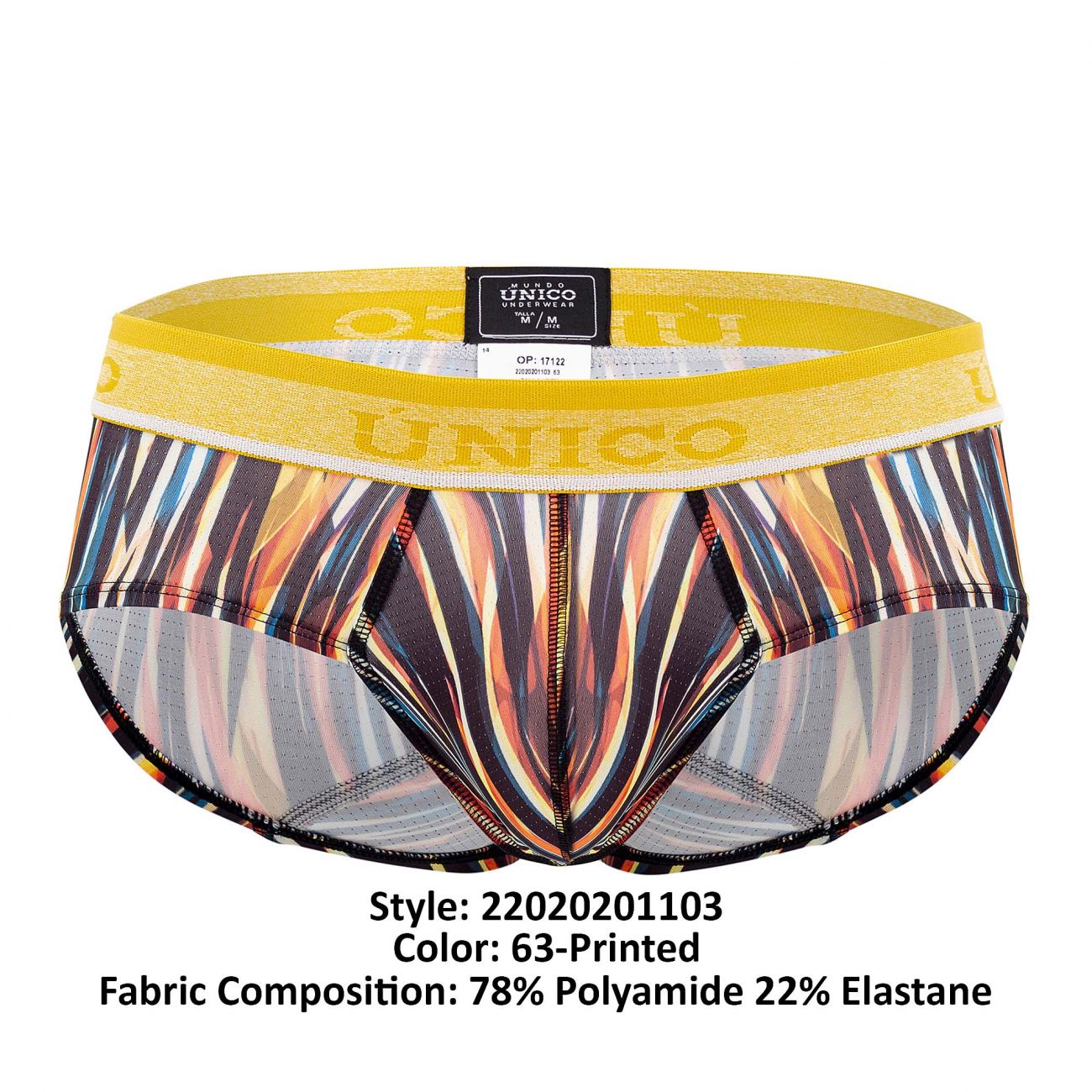 Unico 22020201103 Fragmentado Briefs Color 63-Printed - DealByEthan.gay loves Unico