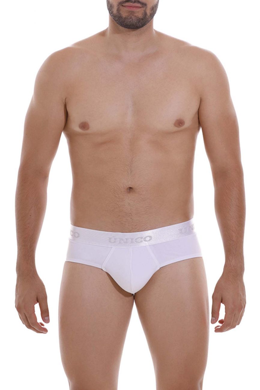 Unico 22120201101 Cristalino A22 Briefs Color 00-White - DealByEthan.gay loves Unico