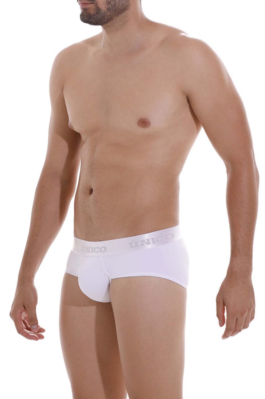 Unico 22120201101 Cristalino A22 Briefs Color 00-White - DealByEthan.gay loves Unico
