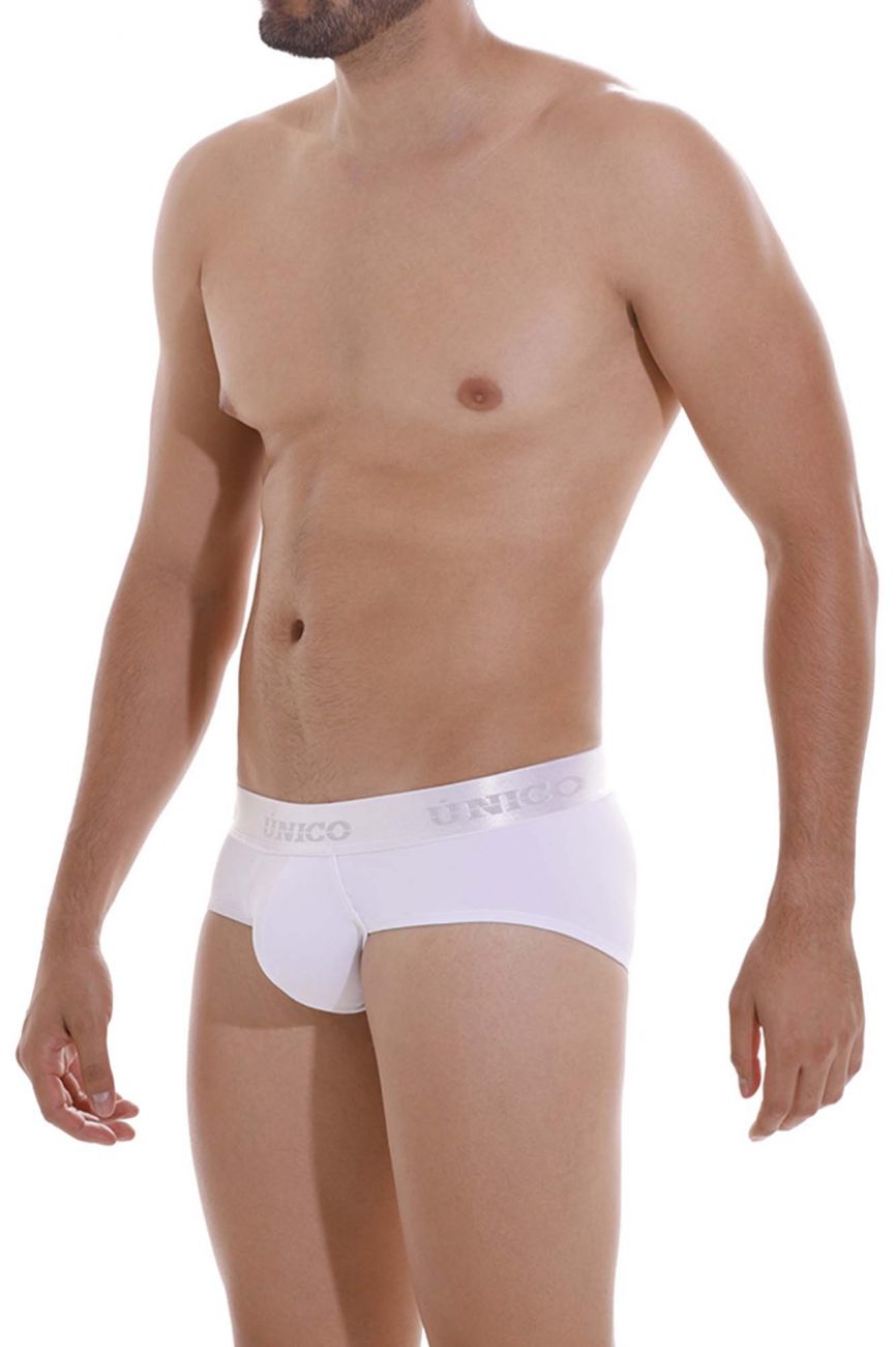 Unico 22120201105 Cristalino M22 Briefs Color 00-White - DealByEthan.gay loves Unico