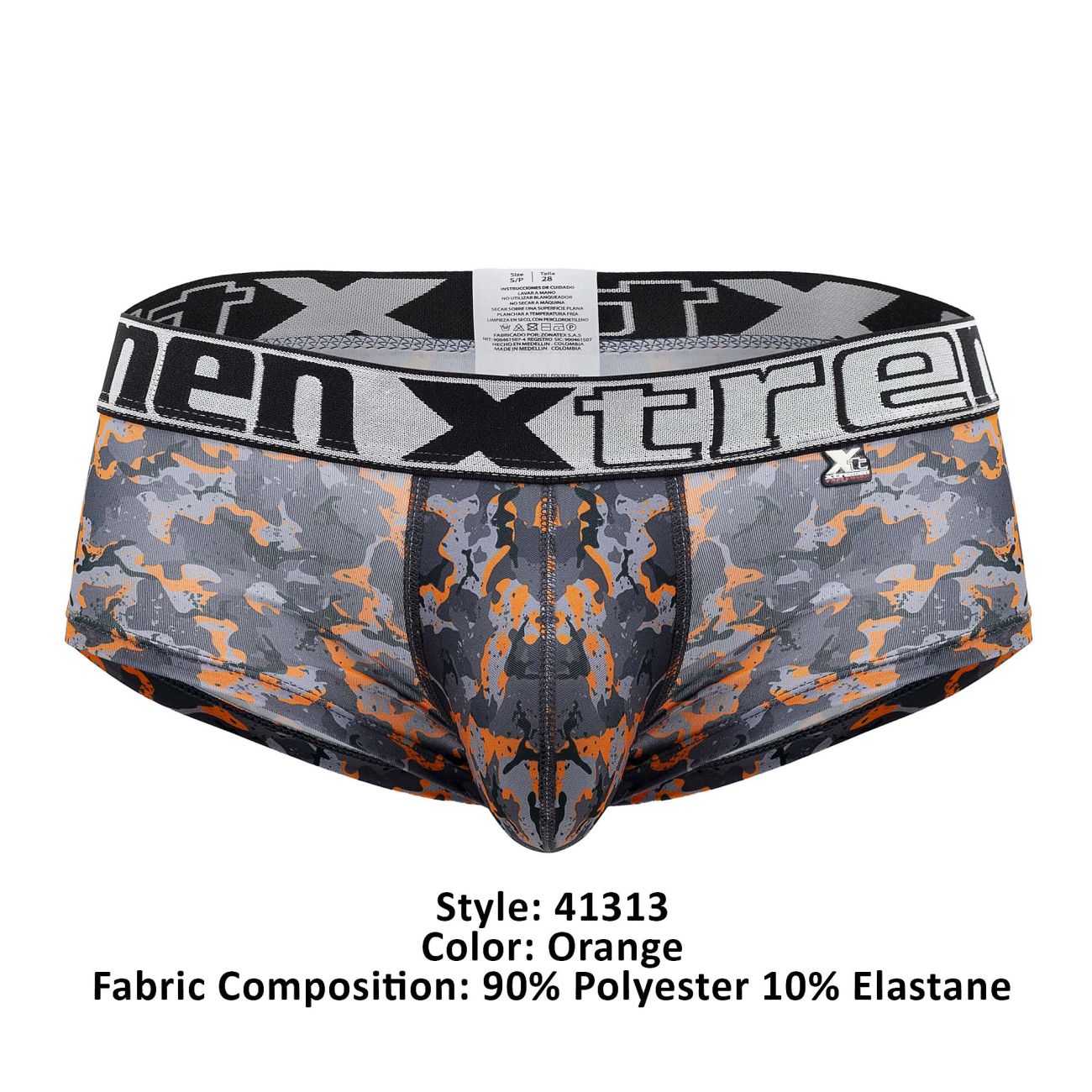 Xtremen 41313 Printed Briefs Color Orange - DealByEthan.gay loves Xtremen