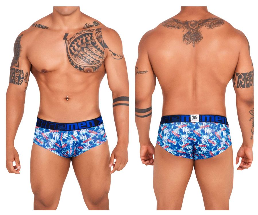 Xtremen 41313 Printed Briefs Color Royal - DealByEthan.gay loves Xtremen