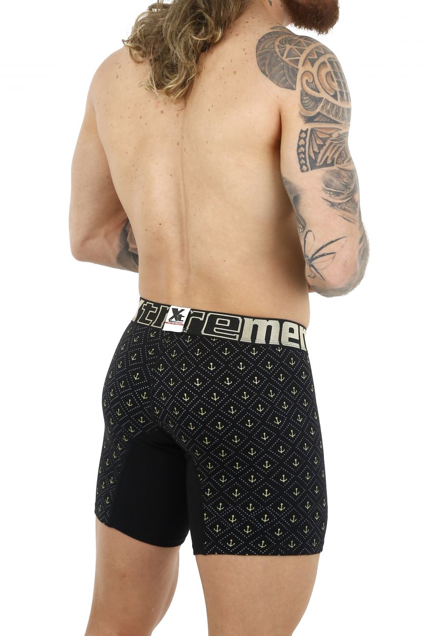 Xtremen 51461 Cotton Boxer Briefs Color Black - DealByEthan.gay loves Xtremen
