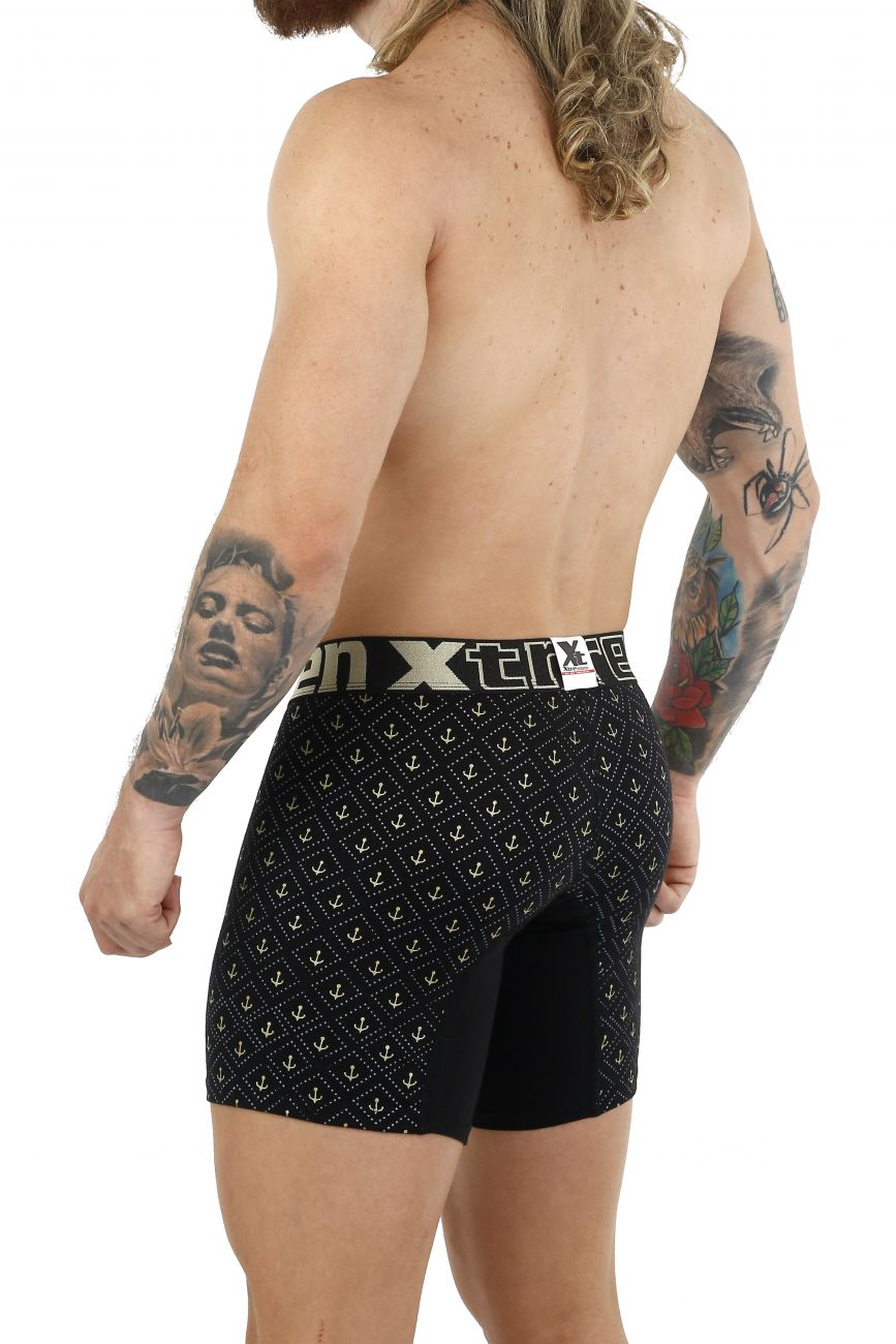 Xtremen 51461 Cotton Boxer Briefs Color Black - DealByEthan.gay loves Xtremen