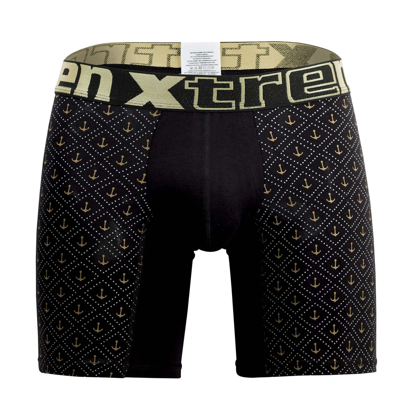 Xtremen 51461 Cotton Boxer Briefs Color Black - DealByEthan.gay loves Xtremen