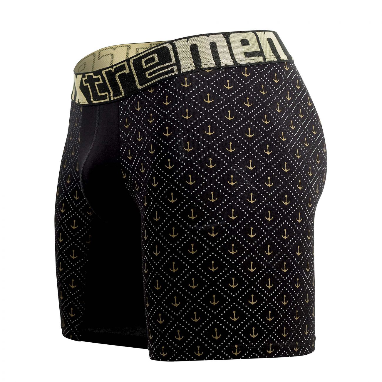 Xtremen 51461 Cotton Boxer Briefs Color Black - DealByEthan.gay loves Xtremen