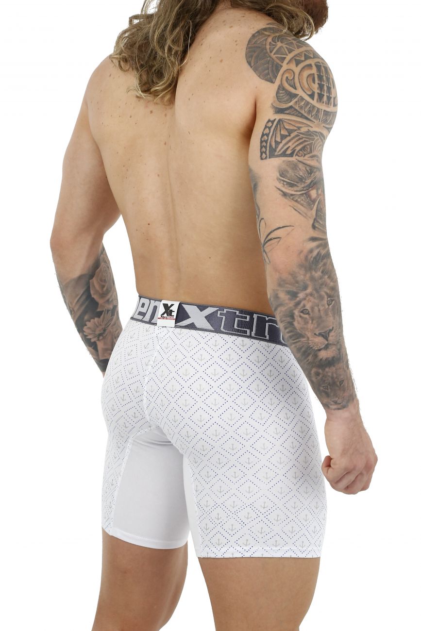 Xtremen 51461 Cotton Boxer Briefs Color White - DealByEthan.gay loves Xtremen