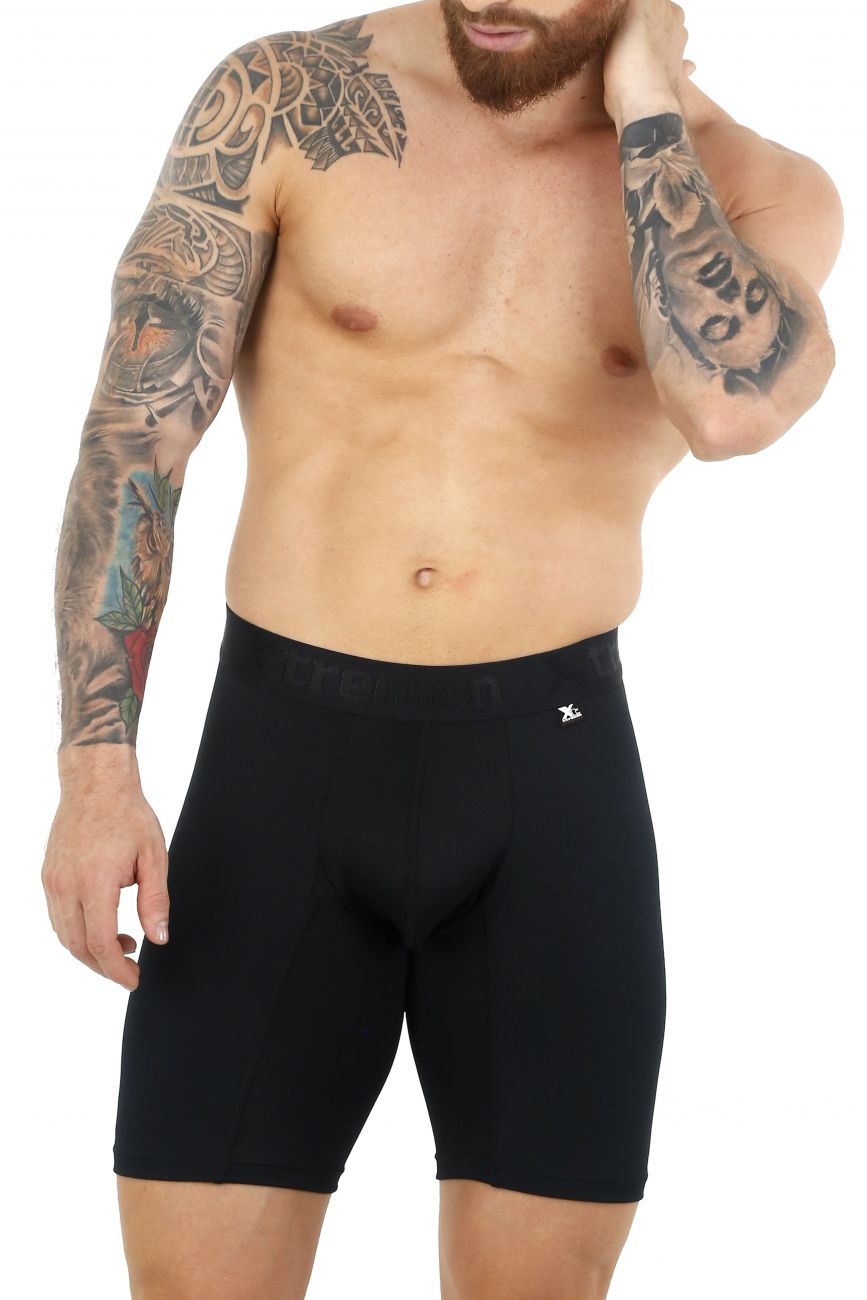Xtremen 51471 Microfiber Boxer Briefs Color Black - DealByEthan.gay loves Xtremen