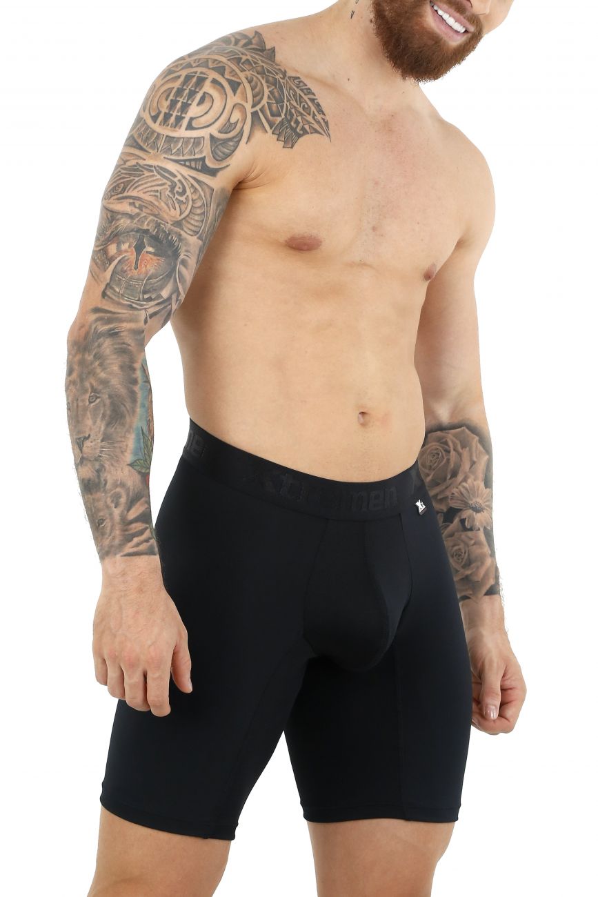 Xtremen 51471 Microfiber Boxer Briefs Color Black - DealByEthan.gay loves Xtremen