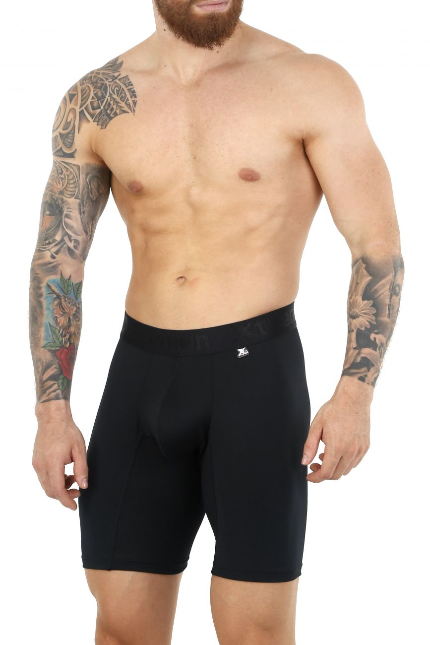Xtremen 51471 Microfiber Boxer Briefs Color Black - DealByEthan.gay loves Xtremen