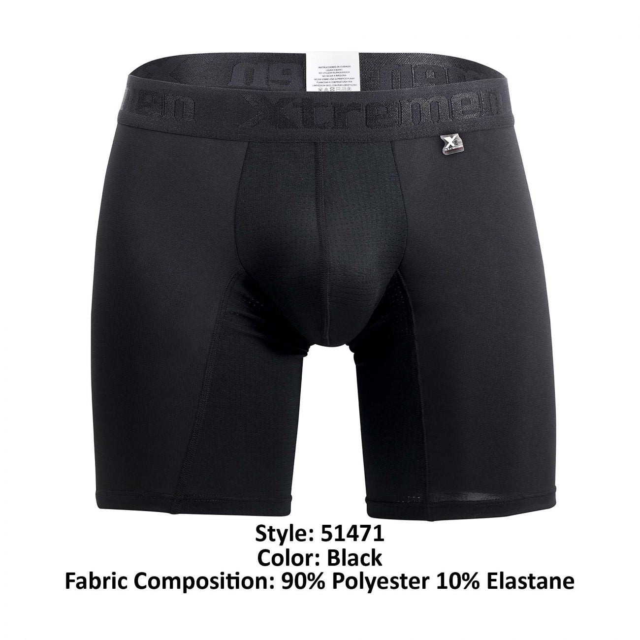Xtremen 51471 Microfiber Boxer Briefs Color Black - DealByEthan.gay loves Xtremen