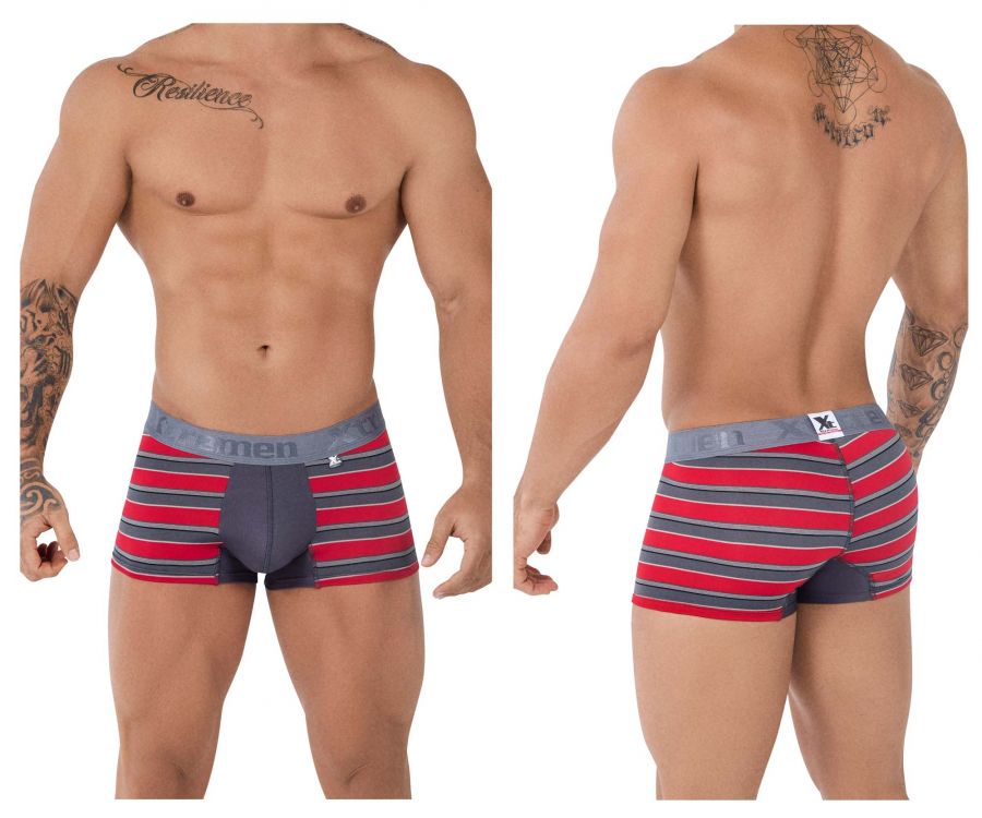 Xtremen 51475C Microfiber Athletic Trunks Color Red - DealByEthan.gay loves Xtremen