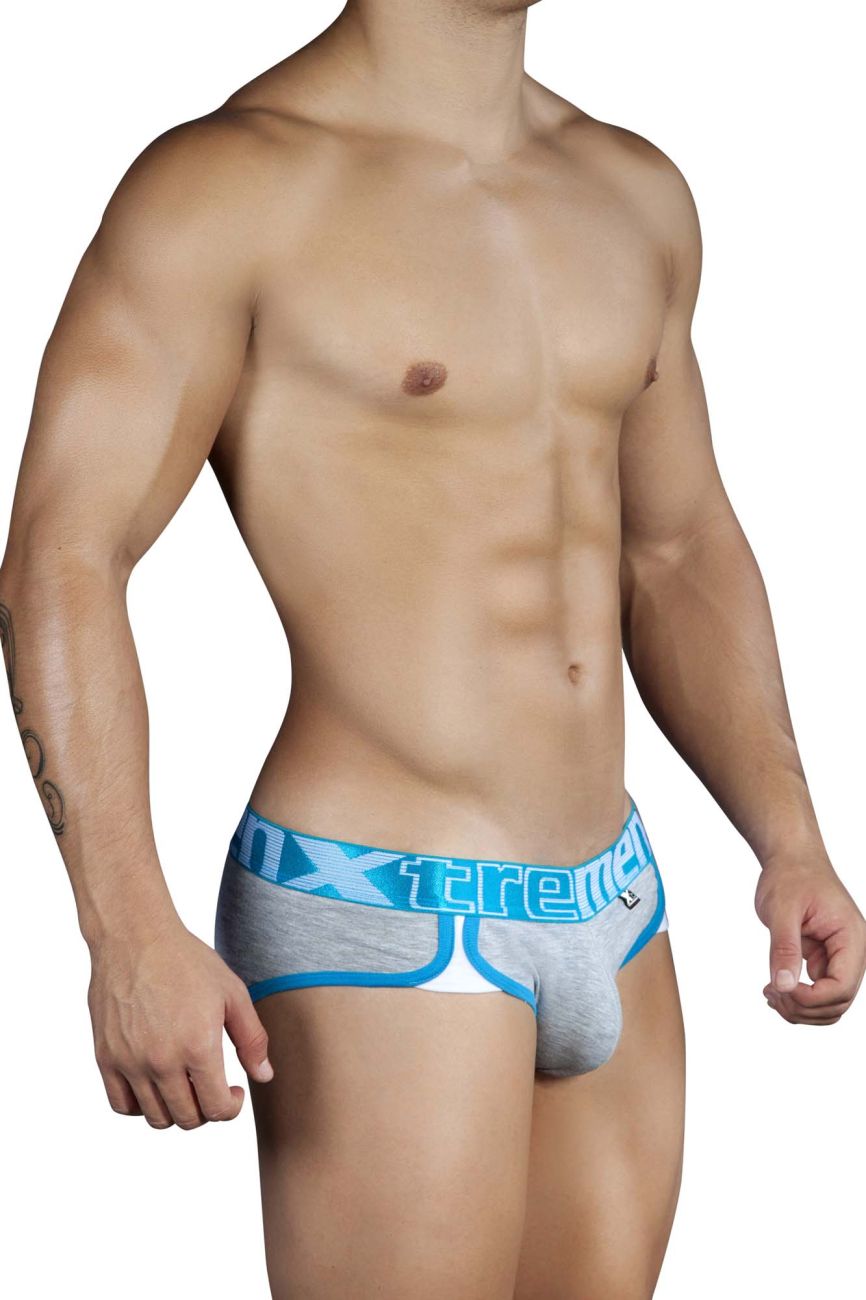 Xtremen 91014-3 3PK Briefs Color Blue-Gray-Blue - DealByEthan.gay loves Xtremen