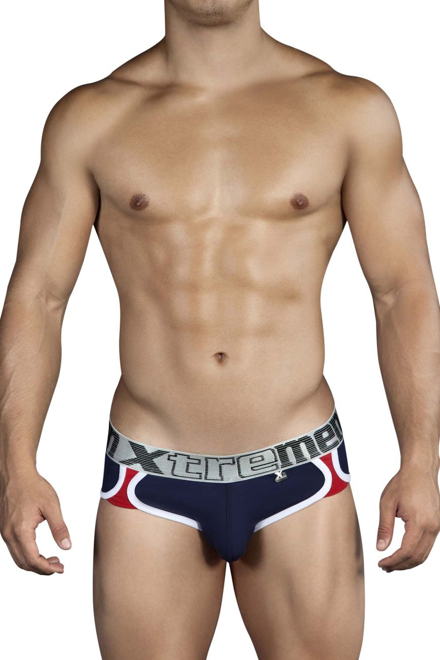 Xtremen 91014-3 3PK Briefs Color Blue-Gray-Blue - DealByEthan.gay loves Xtremen