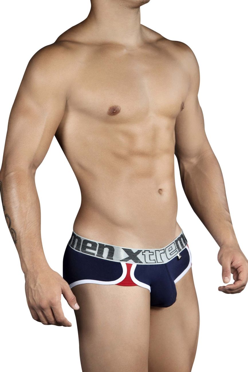Xtremen 91014-3 3PK Briefs Color Blue-Gray-Blue - DealByEthan.gay loves Xtremen