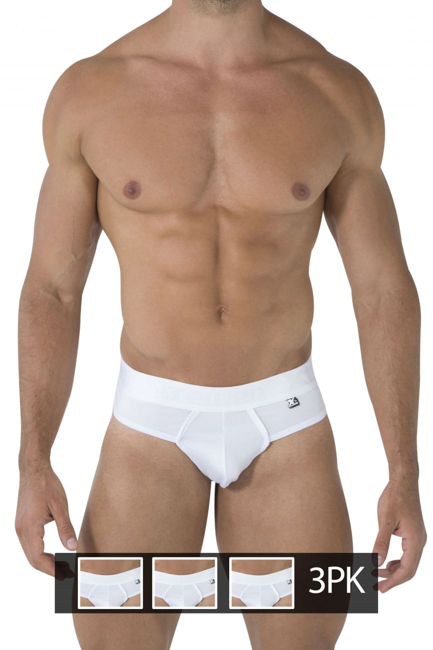 Xtremen 91031-3 3PK Piping Thongs Color White - DealByEthan.gay loves Xtremen