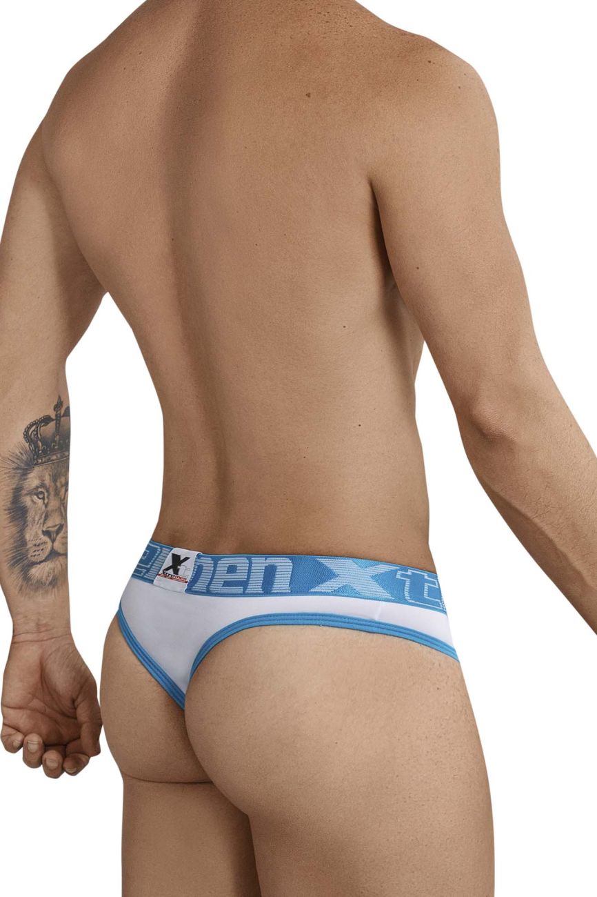 Xtremen 91031-3 3PK Thongs Color Green-White-Blue - DealByEthan.gay loves Xtremen