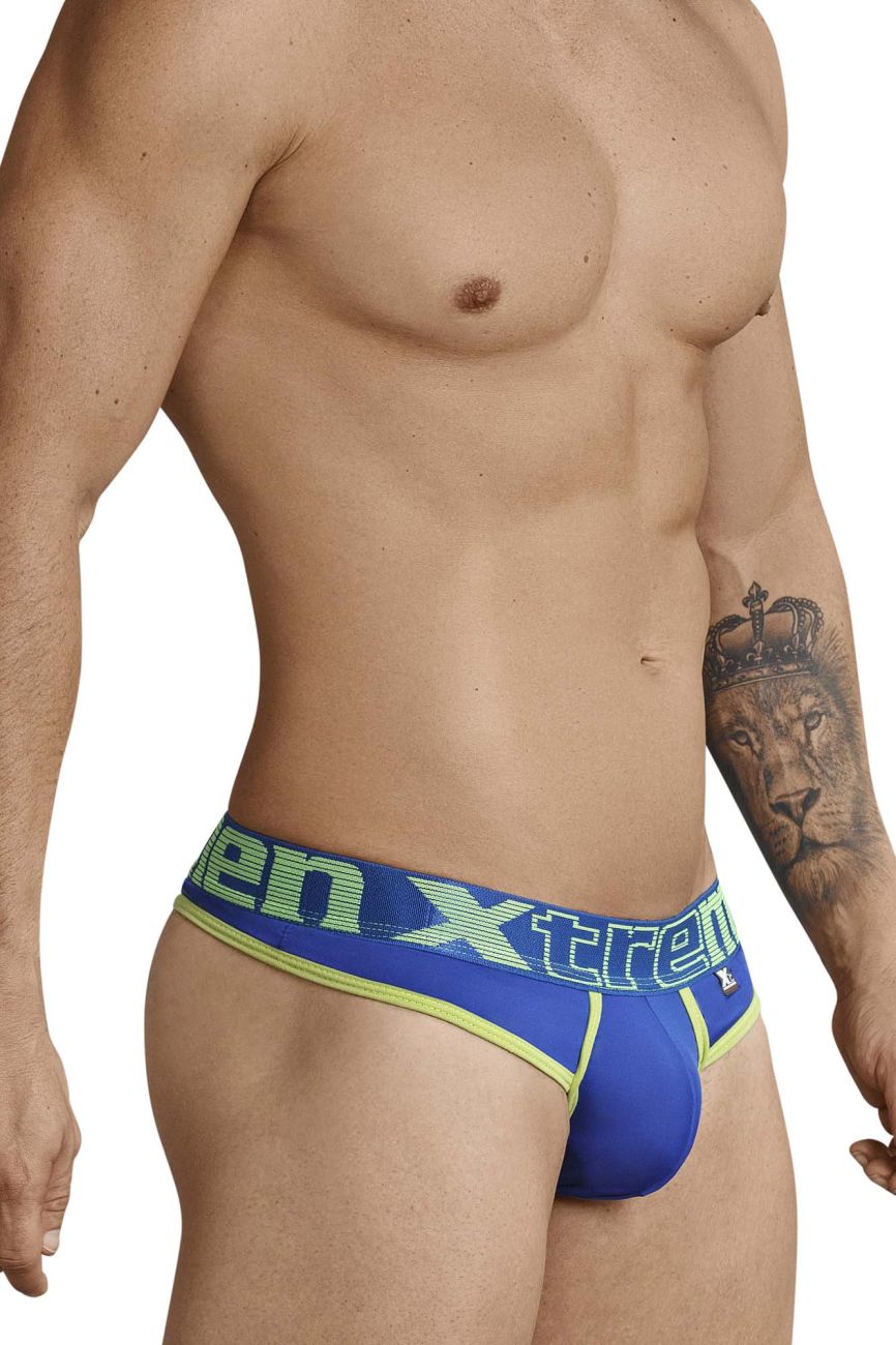 Xtremen 91031-3 3PK Thongs Color Green-White-Blue - DealByEthan.gay loves Xtremen