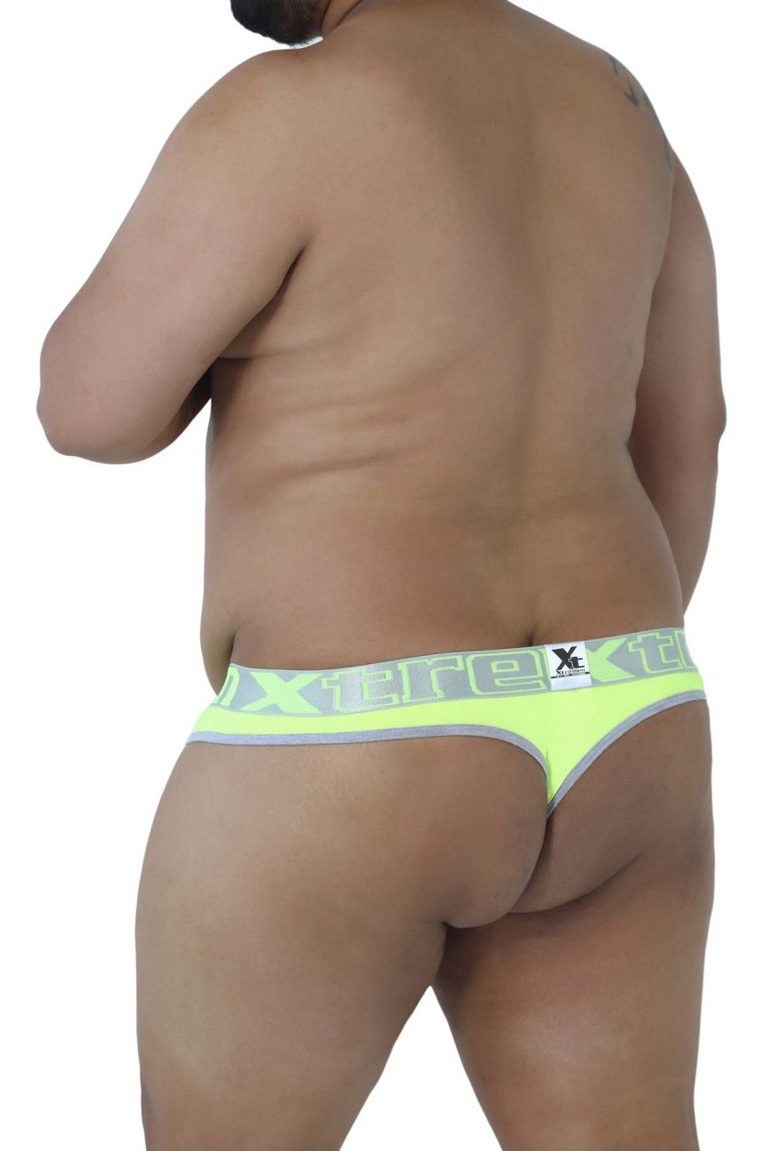 Xtremen 91031X-3 3PK Thongs Color Green-White-Fuchsia - DealByEthan.gay loves Xtremen