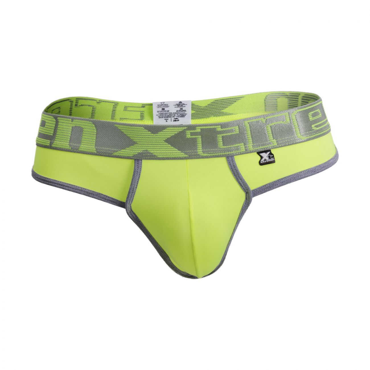 Xtremen 91031X-3 3PK Thongs Color Green-White-Fuchsia - DealByEthan.gay loves Xtremen
