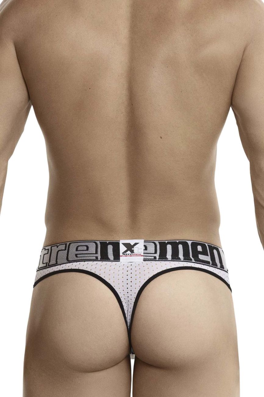 Xtremen 91036-3 3PK Thongs Color White-Gray-Blue - DealByEthan.gay loves Xtremen