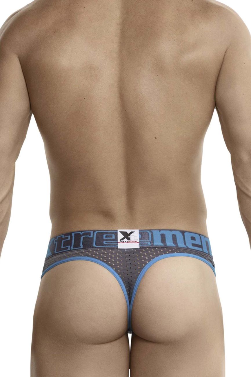 Xtremen 91036-3 3PK Thongs Color White-Gray-Blue - DealByEthan.gay loves Xtremen