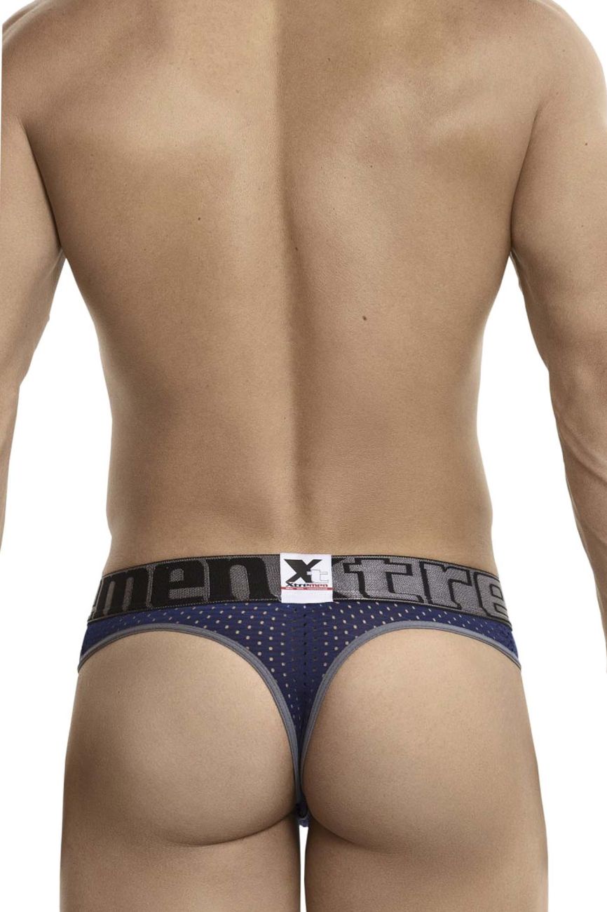 Xtremen 91036-3 3PK Thongs Color White-Gray-Blue - DealByEthan.gay loves Xtremen