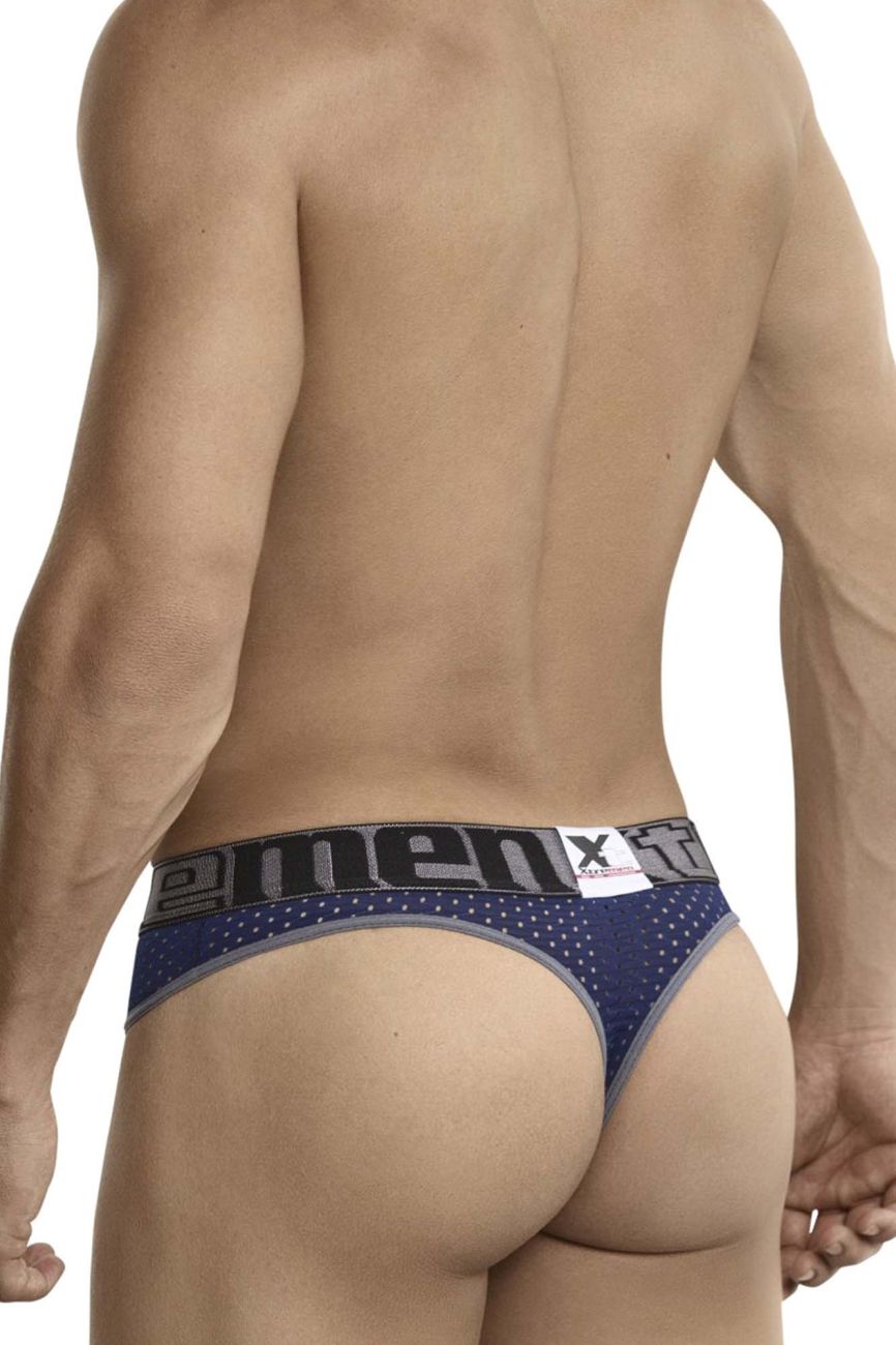 Xtremen 91036-3 3PK Thongs Color White-Gray-Blue - DealByEthan.gay loves Xtremen