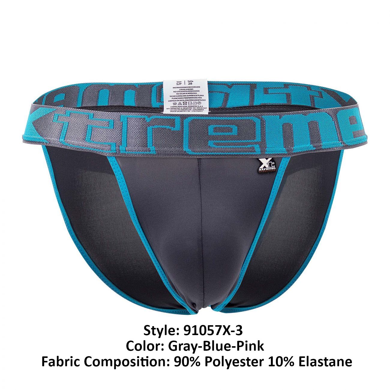 Xtremen 91057X-3 3PK Bikini Color Gray-Blue-Pink - DealByEthan.gay loves Xtremen