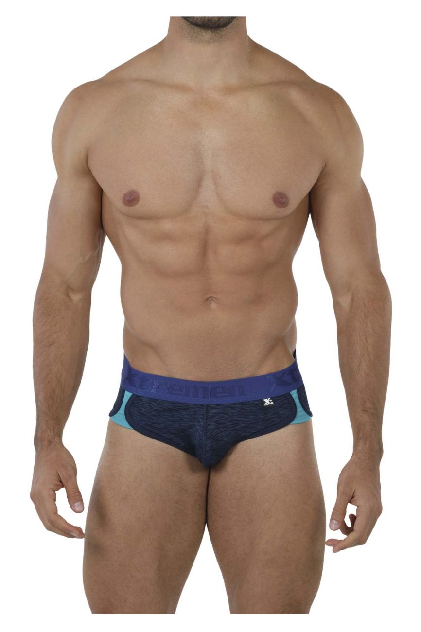 Xtremen 91071 Microfiber Sports Briefs Color Dark Blue - DealByEthan.gay loves Xtremen
