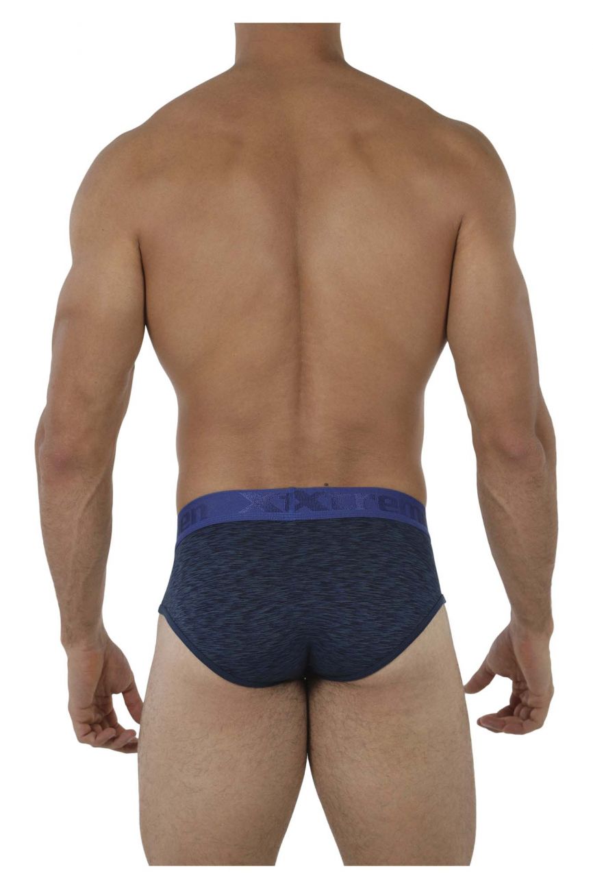 Xtremen 91071 Microfiber Sports Briefs Color Dark Blue - DealByEthan.gay loves Xtremen