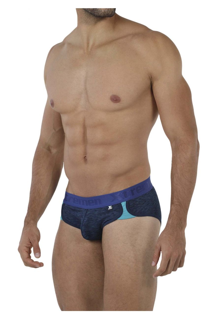 Xtremen 91071 Microfiber Sports Briefs Color Dark Blue - DealByEthan.gay loves Xtremen