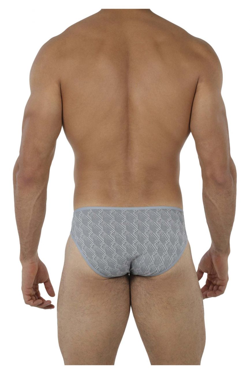 Xtremen 91075 Microfiber Jacquard Briefs Color Gray - DealByEthan.gay loves Xtremen