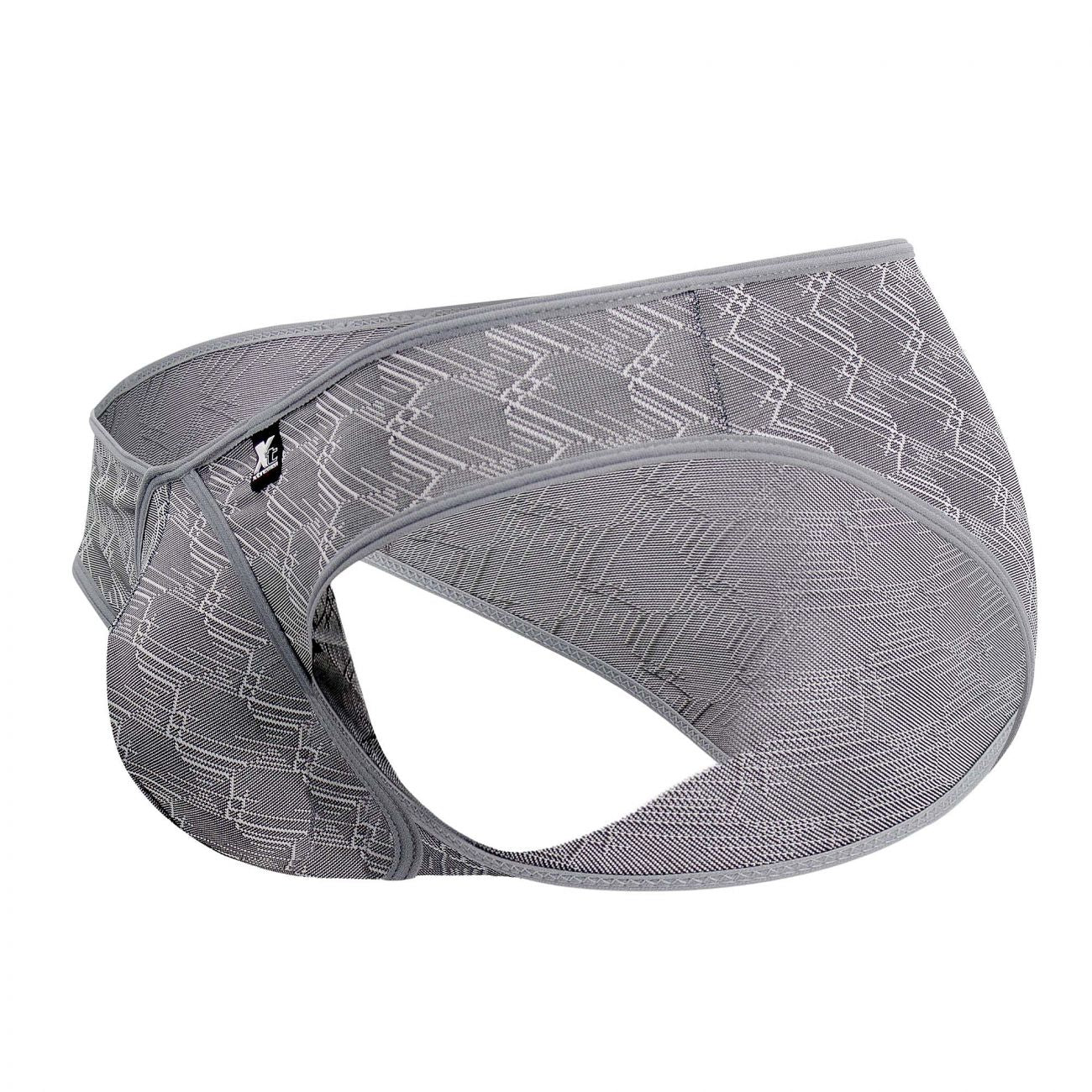 Xtremen 91075 Microfiber Jacquard Briefs Color Gray - DealByEthan.gay loves Xtremen