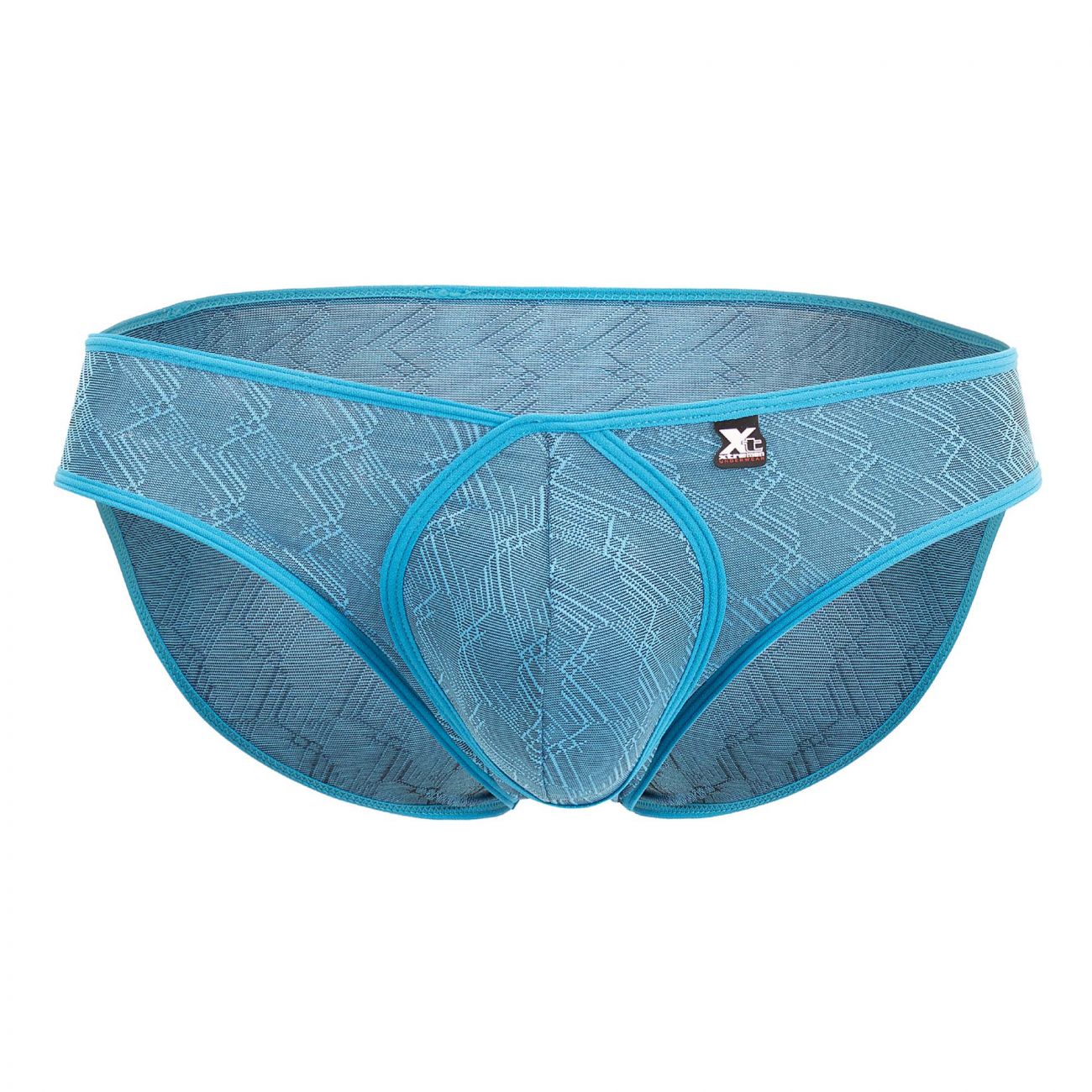Xtremen 91075 Microfiber Jacquard Briefs Color Turquoise - DealByEthan.gay loves Xtremen