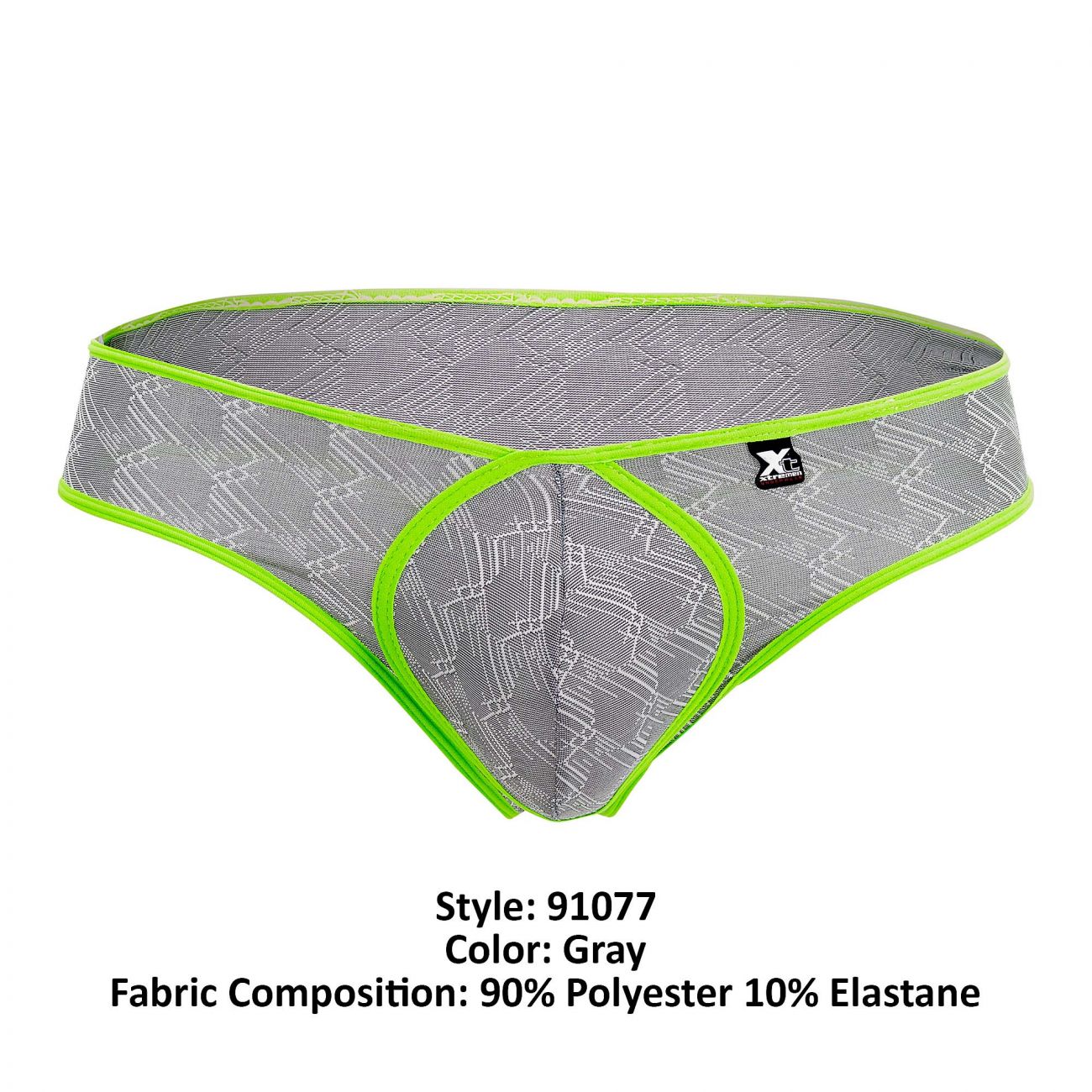 Xtremen 91077 Microfiber Jacquard Thongs Color Gray - DealByEthan.gay loves Xtremen