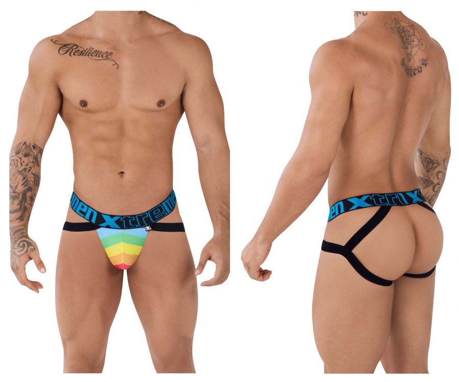 Xtremen 91083 Microfiber Pride Jockstrap Color Blue - DealByEthan.gay loves Xtremen