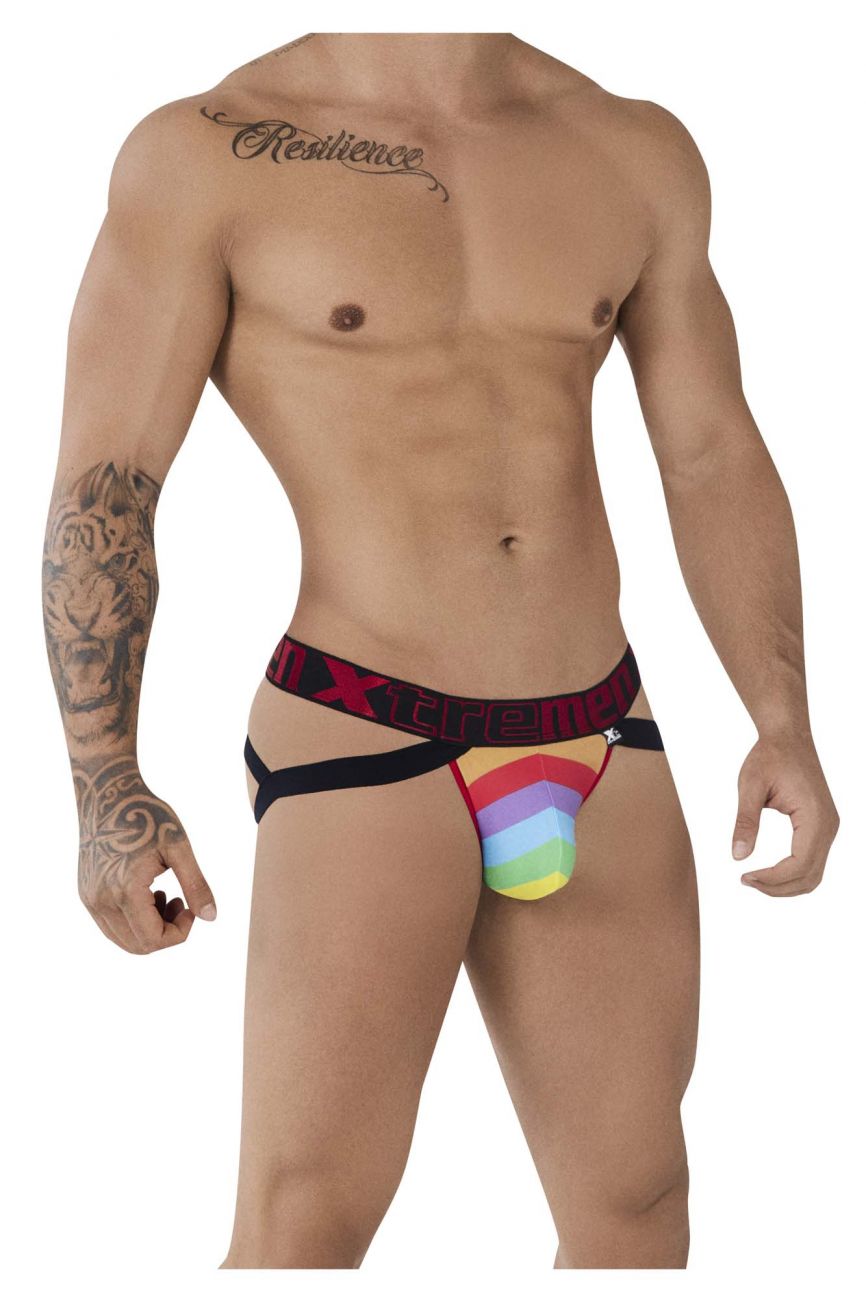 Xtremen 91083 Microfiber Pride Jockstrap Color Red - DealByEthan.gay loves Xtremen