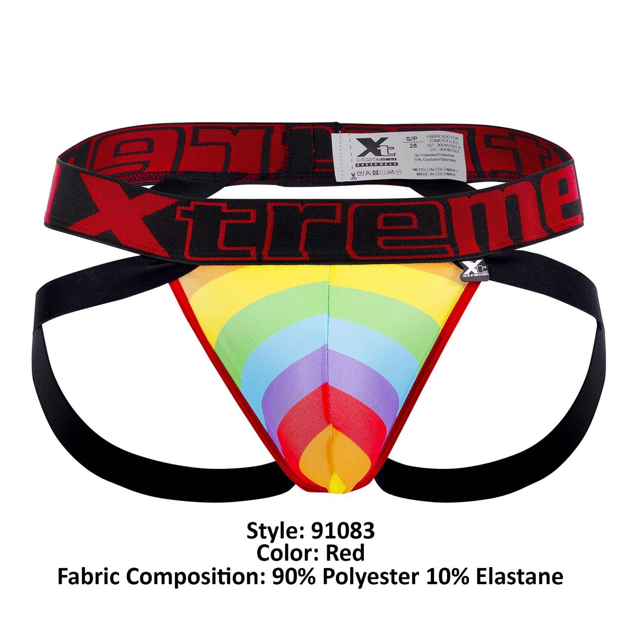 Xtremen 91083 Microfiber Pride Jockstrap Color Red - DealByEthan.gay loves Xtremen
