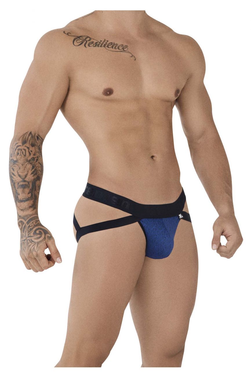 Xtremen 91085 Microfiber Jacquard Jockstrap Color Royal - DealByEthan.gay loves Xtremen