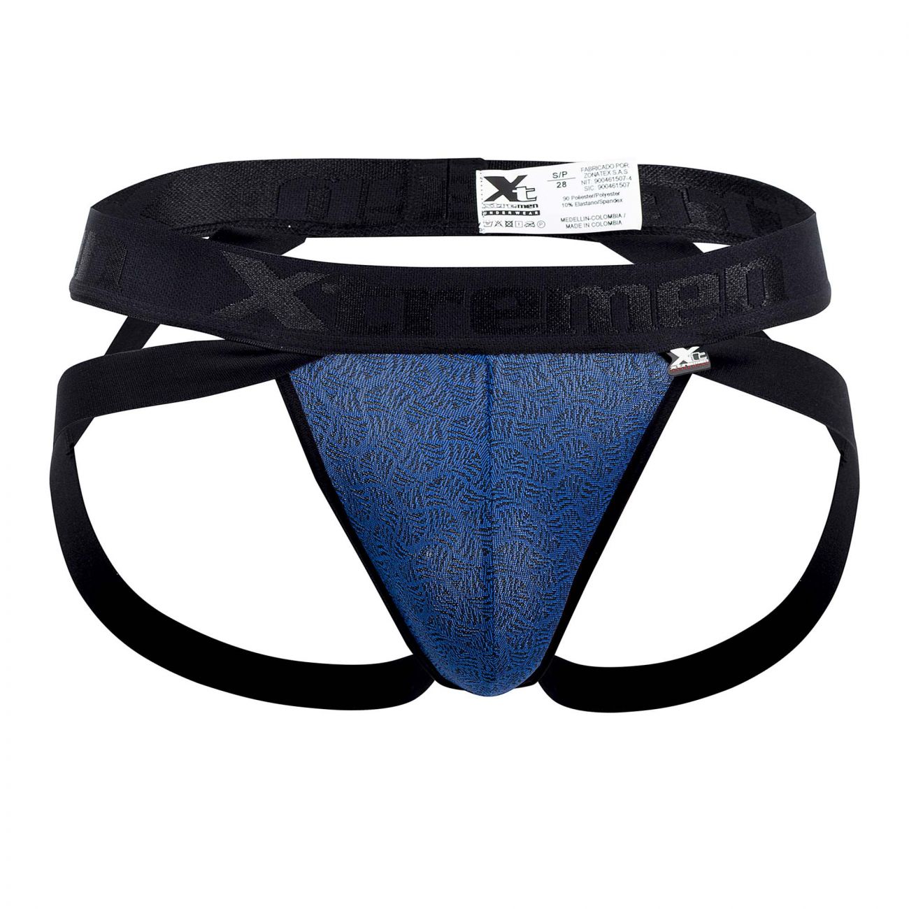 Xtremen 91085 Microfiber Jacquard Jockstrap Color Royal - DealByEthan.gay loves Xtremen