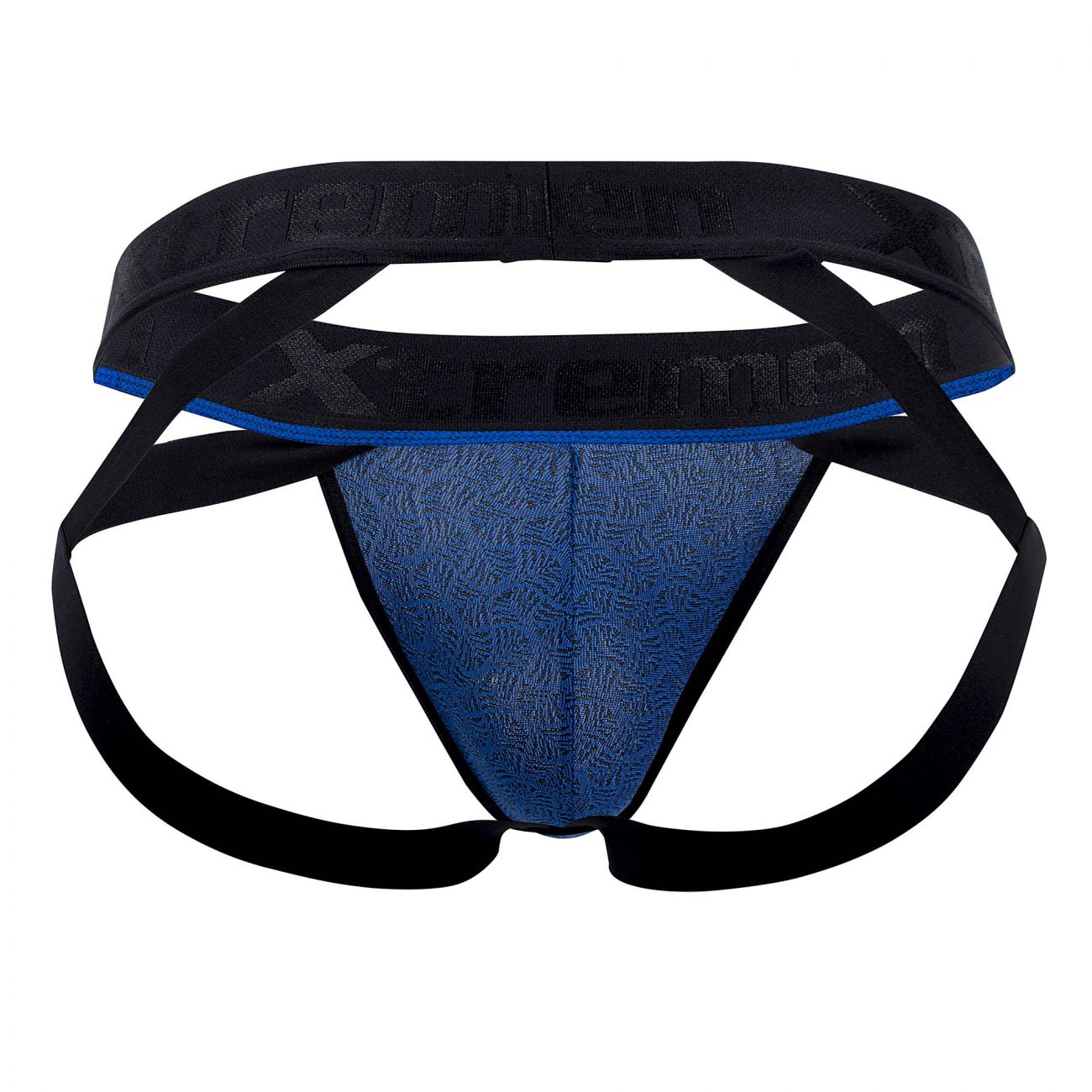 Xtremen 91085 Microfiber Jacquard Jockstrap Color Royal - DealByEthan.gay loves Xtremen