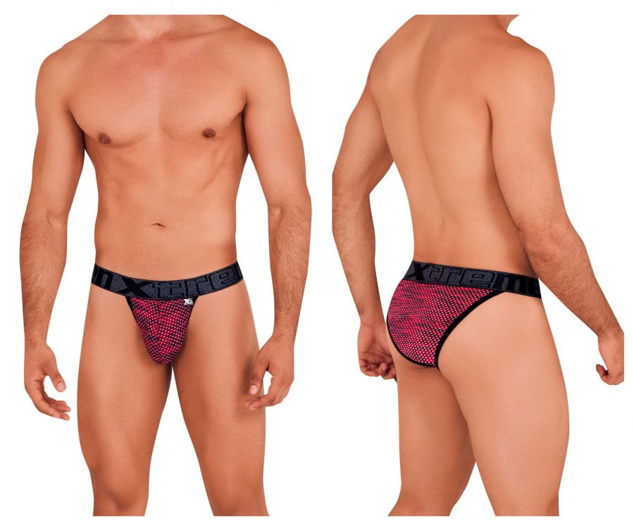 Xtremen 91098 Microfiber Mesh Bikini Color Red - DealByEthan.gay loves Xtremen
