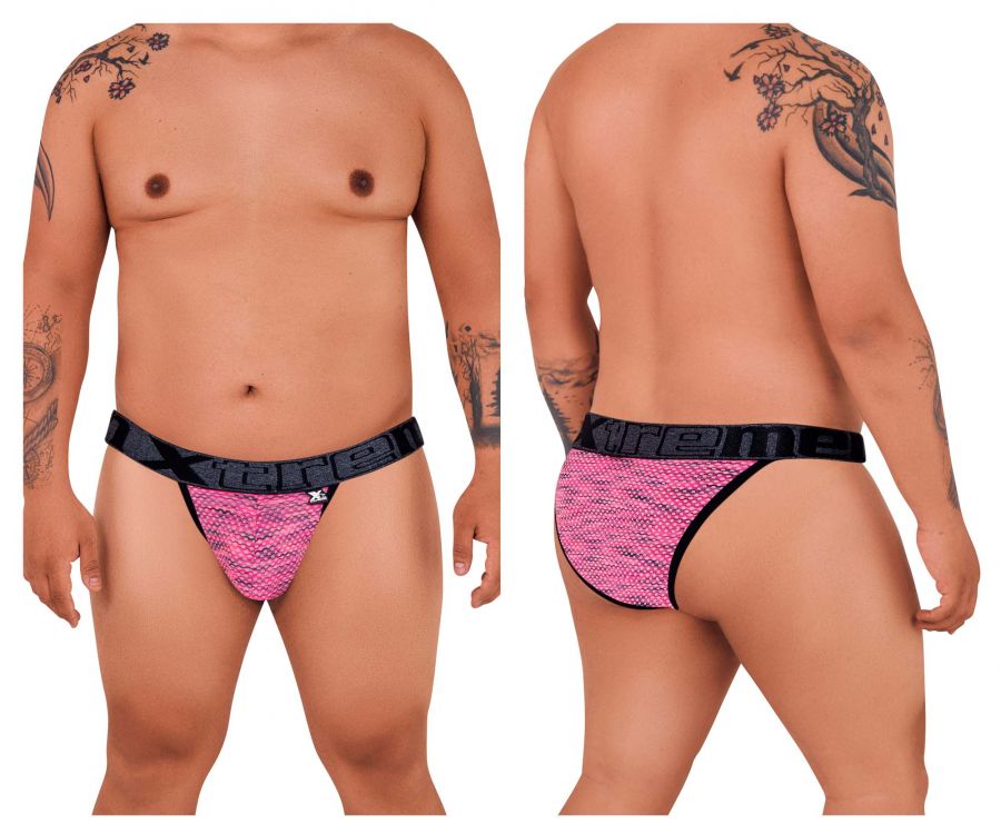 Xtremen 91098X Microfiber Mesh Bikini Color Pink - DealByEthan.gay loves Xtremen