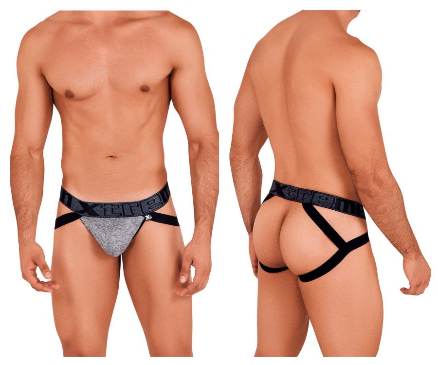 Xtremen 91102 Microfiber Jockstrap Color Jasper Gray - DealByEthan.gay loves Xtremen