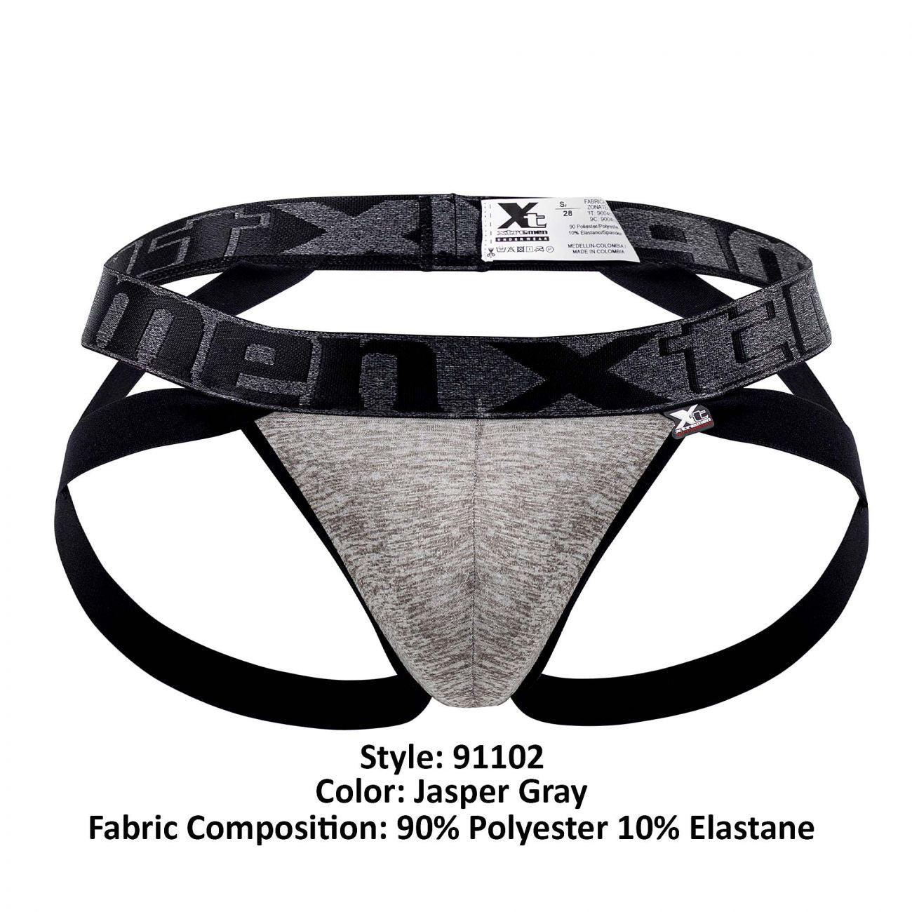 Xtremen 91102 Microfiber Jockstrap Color Jasper Gray - DealByEthan.gay loves Xtremen
