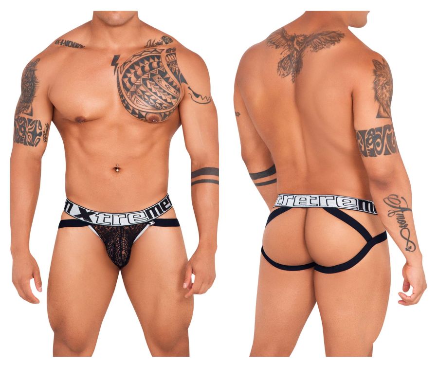 Xtremen 91118 Lace Jockstrap Color Black - DealByEthan.gay loves Xtremen