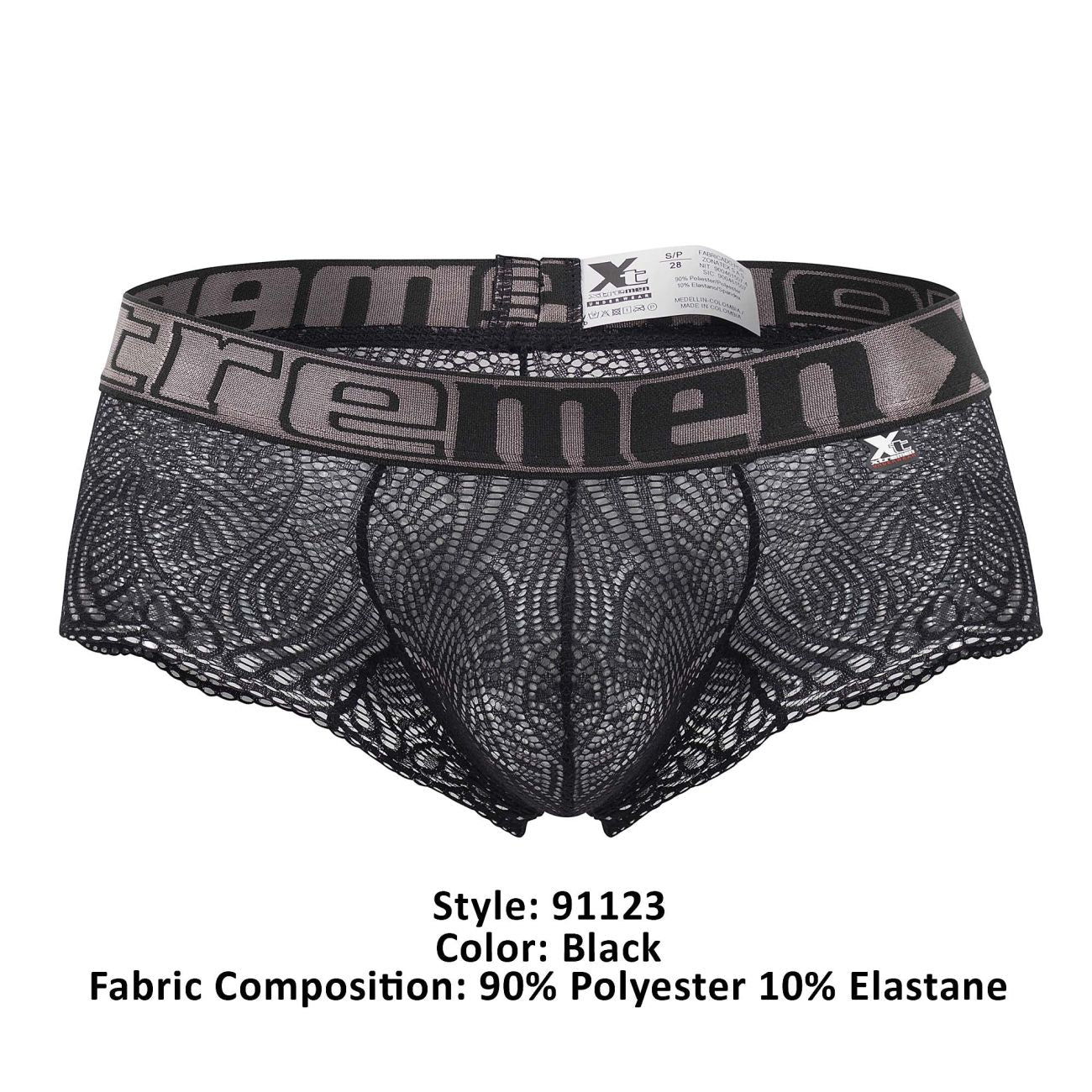 Xtremen 91123 Lace Briefs Color Black - DealByEthan.gay loves Xtremen