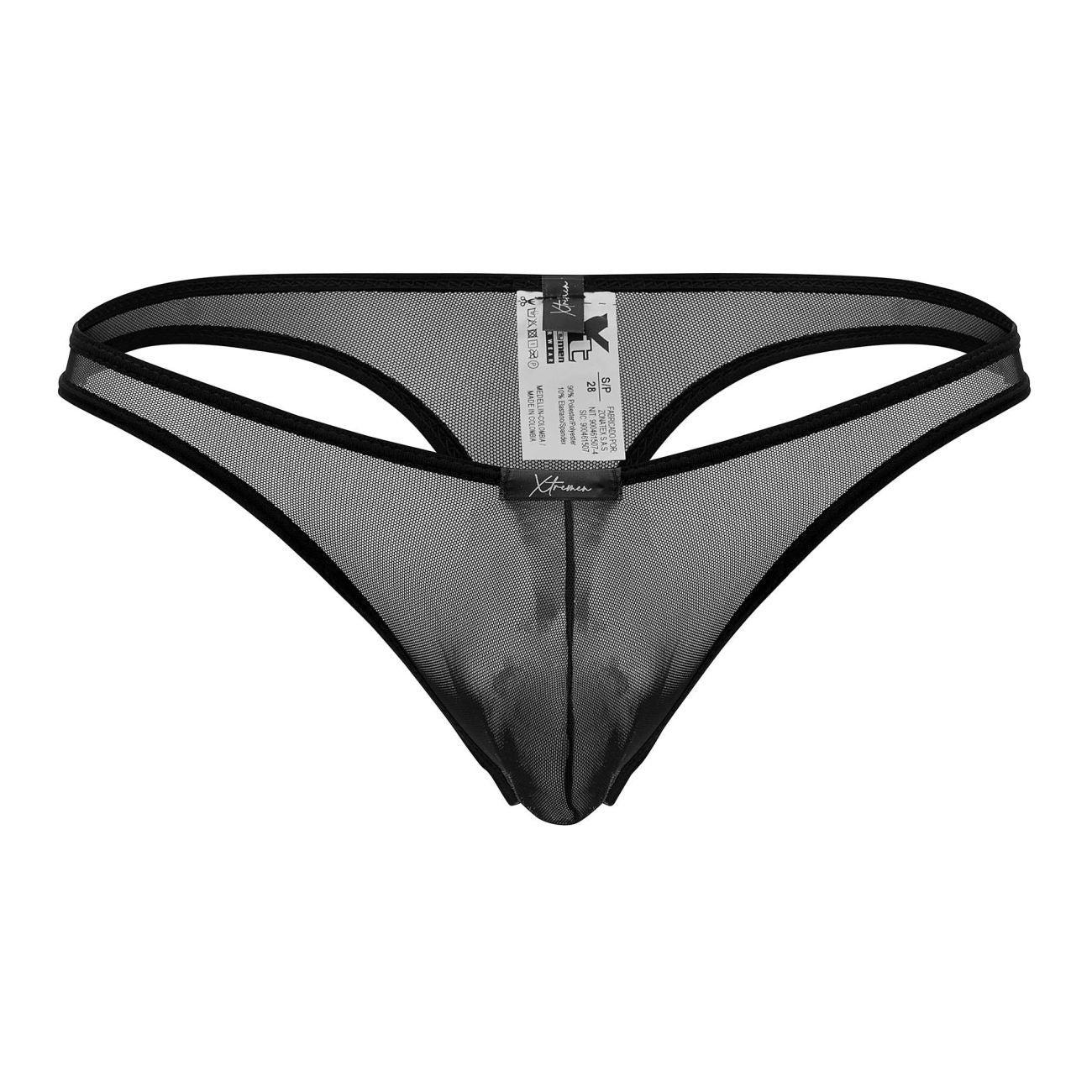 Xtremen 91126 Mesh Thongs Color Black - DealByEthan.gay loves Xtremen